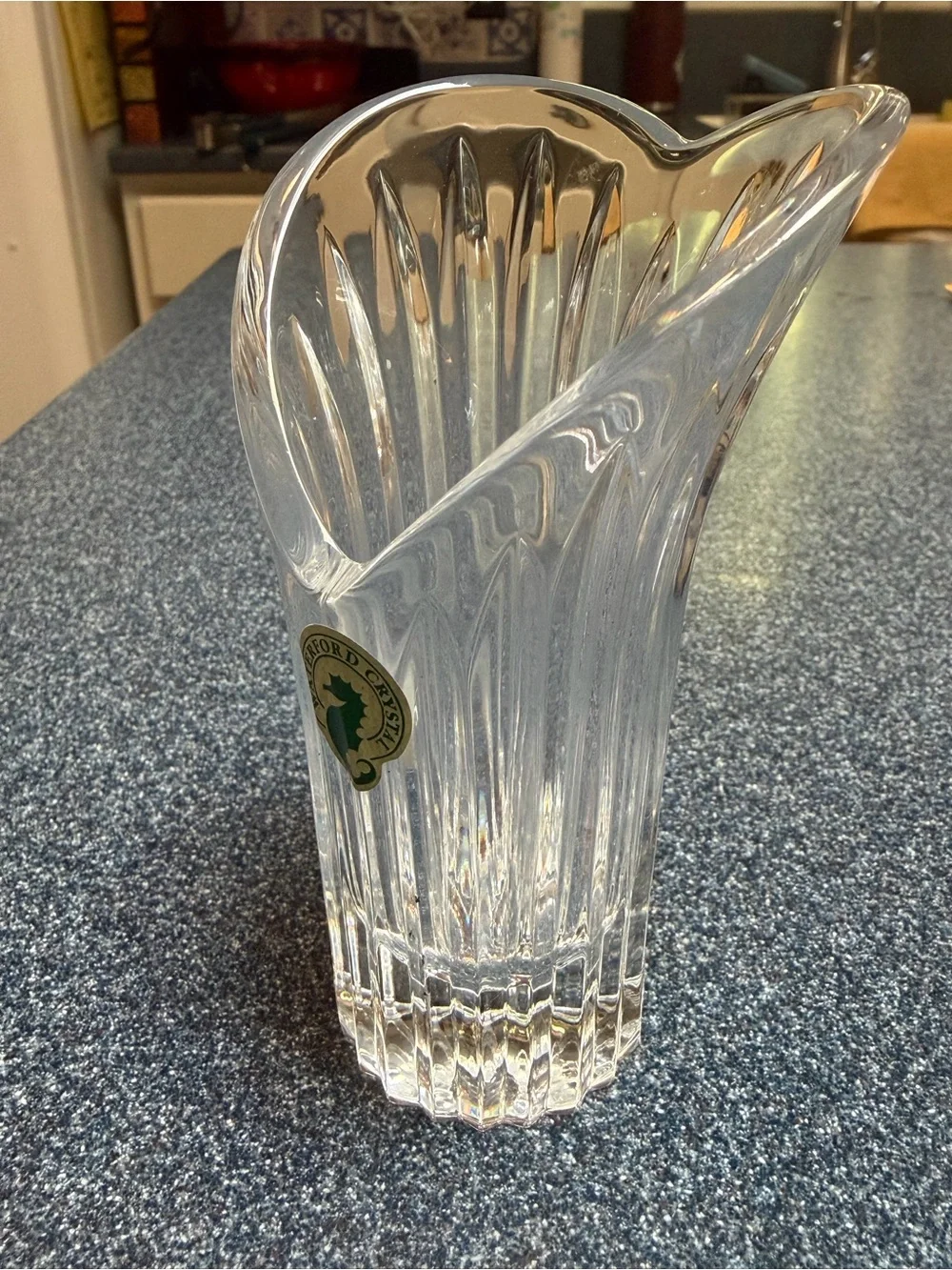 Waterford Crystal Bud Vase with Heart Shape